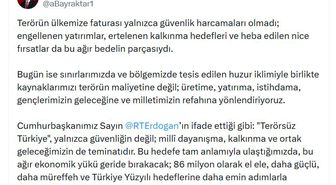 Bakan Bayraktar: Kaynaklarımızı teröre değil, üretime ve refaha yönlendiriyoruz