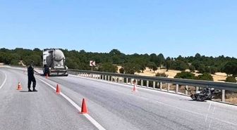 Emet’te beton mikseri motosiklete çarptı: 1 ölü, 1 ağır yaralı