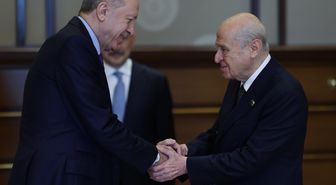 Erdoğan, Bahçeli'yi Cumhurbaşkanlığı'nda kabul etti