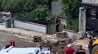 Körfez'de doğal gaz hattı delindi: Mahalleli korku yaşadı