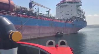 Yalova'da Makine Arızası Yapan Tanker Güvenle Demirletildi