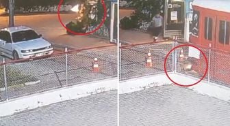 Nostalji tramvayına molotoflu saldırı! O anlar kamerada