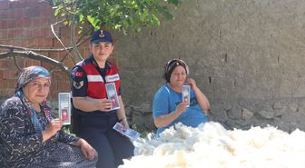 Yozgat'ta Jandarmadan Kadınlara KADES Bilgilendirmesi