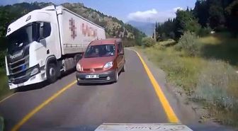 Artvin'de hatalı sollama kamerada