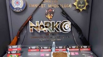 Bartın'da narkotik operasyonu: 5 gözaltı