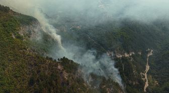 Konjic'te Orman Yangınlarına Askeri Helikopter Müdahalesi