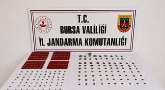 Bursa'da tarihi eser operasyonu: 300 sikke ele geçirildi