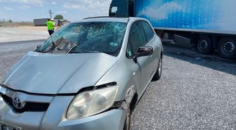 Edirne'de Tır ile Otomobil Çarpıştı: 1 Yaralı
