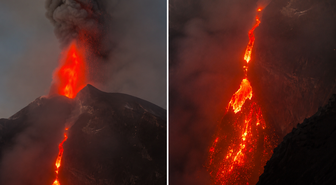 Etna Yanardağı yeniden faaliyete geçti: Lav ve kül bulutu gökyüzünü kapladı