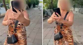 Kedileri besleyen kadın, insanların sokaktan geçmesine izin vermedi