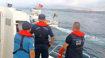 Kırklareli'de denizde yasa dışı palamut avı denetimi
