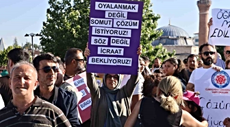Sivas'ta konkordato mağduru veli ve öğretmenler meydanda