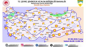 Meteoroloji'den Toz Taşınımı Uyarısı: Sıcaklıklar Normallerin Üzerinde