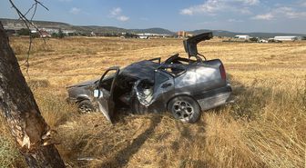 Tavşanlı'da Takla Atan Otomobilin Sürücüsü Yaralandı