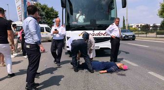 İnegöl'de Otobüs Kadına Çarptı: Ağır Yaralı