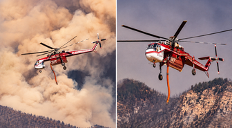 ABD'de orman yangınına müdahale den helikopter düştü, enkaza ulaşılamıyor
