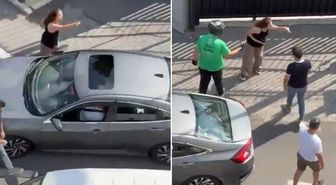Yol ortasındaki kavgaya damga vuran söz: Kocanı aldım elinden, çatla