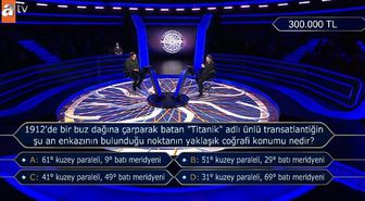 1912'de bir buz dağına çarparak batan 'Titanik' adlı ünlü transatlantiğin şu an enkazının bulunduğu noktanın yaklaşık coğrafi konumu nedir?