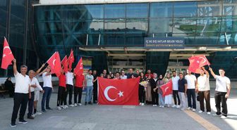 Erzincanlı Milli Sporcu Galip Berat Afal'a Coşkulu Karşılama