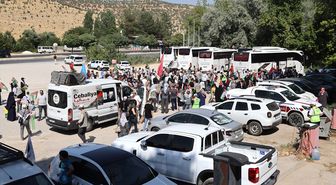 Filistin Konvoyu Mardin'de Coşkuyla Karşılandı