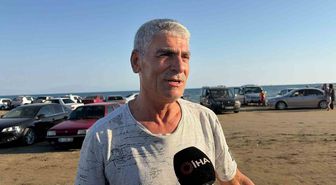 Sıcaktan bunalanlar Burnaz Plajı'na akın etti