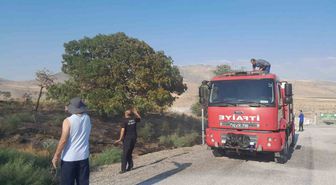 Karapınar'da Ot Yangını Kontrol Altına Alındı