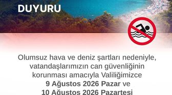 Zonguldak'ta Denize Giriş Yasaklandı