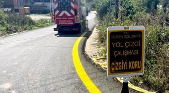 Akçakoca'da köy yollarında güvenlik çalışmaları tamamlandı