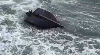 Akçakoca'da Rus yapımı İHA kıyıya vurdu
