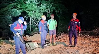 Bisikletli Ormanda Mahsur Kaldı, AFAD ve Jandarma Kurtardı