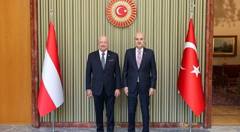 TBMM Başkanı Kurtulmuş, Avusturya Şansölyesi Stocker'ı ağırladı