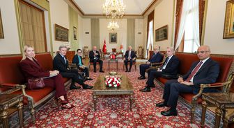 TBMM Başkanı Kurtulmuş, Avusturya Şansölyesi Stocker'ı Ağırladı