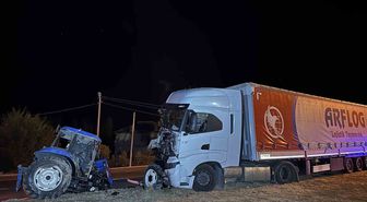 Banaz'da Traktör-Tır Çarpışması: 1 Ölü, 1 Yaralı
