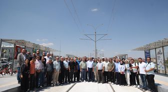 BAŞKAN ALTAY BASIN MENSUPLARIYLA BİRLİKTE RAYLI SİSTEM PROJELERİNİ İNCELEDİ