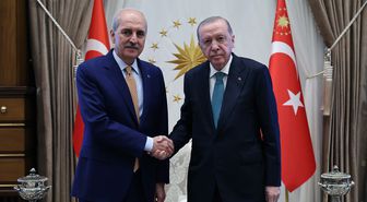 Erdoğan, TBMM Başkanı Kurtulmuş'u kabul etti