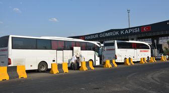 Filistin Konvoyu Habur Sınır Kapısı'na Ulaştı