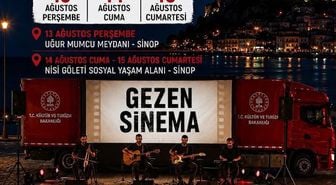 Gezen Sinema Sinop'ta: Konser ve Film Keyfi