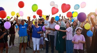 DMD hastası Göktuğ için balonlu kutlama