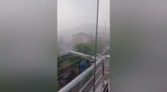 Şavşat'ta Şiddetli Sağanak Sele Dönüştü, Yol Ulaşıma Kapandı