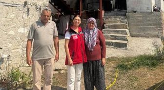 Seydikemer'de yangın mağduru şehit yakını ve gaziye moral ziyareti