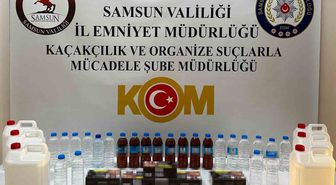 Samsun'da sahte içki ve makaron operasyonu