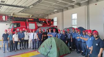 AFAD'dan Velimeşe OSB'ye Enkazda Arama Kurtarma Eğitimi