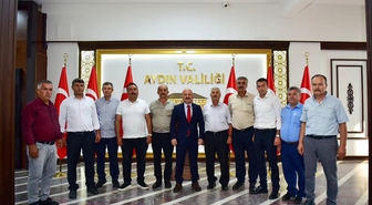 Vali Varol, Nazilli Muhtarlarını Kabul Etti