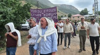Bingöl'de Jeotermal Arama Çalışmalarına Protesto