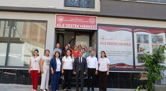 Çine'de Kaymakam Erdoğan ve Eşi ADEM'i Ziyaret Etti