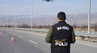 Erzincan'da Trafik Denetimleri Drone ile Havadan Yapıldı