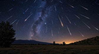 Erzincan'da Perseid Meteor Yağmuru Görsel Şölen Sundu