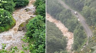 Giresun'da facia! Anne ile iki kızı sel sularına kapıldı