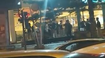 Bursa'da Kafe Önünde Kavgada O Anlar Kamerada