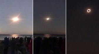 İzlanda'da gündüz geceye döndü! Güneş tutulması böyle görüntülendi